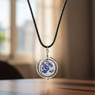 Rotating Arcane Charm Chain Necklace - A gift for gaming enthusiasts