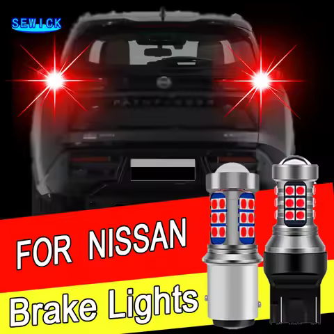 2×Car LED Brake Stop Tail Light Blubs For Nissan Pathfinder Pulsar Qashqai Quest Rogue Sentra Versa 