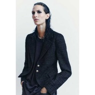 Black Tweed Blazer Office Formal Blazer Dinner Blazer