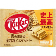 日本 KitKat 迷你全麥威化(10枚入) (4902201181181)【平行進口】不同版本隨機發