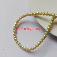 Mutiara sintetis mutsin manik Mute mutiara berat 6 mm renteng