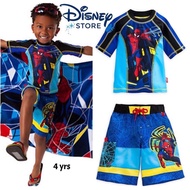 พร้อมส่ง ชุดว่ายน้ำเด็กชาย เสื่อและกางเกง เสื้อว่ายน้ำ Spider-Man Rash Guard for Boys swimwear Disney store 4 yrs