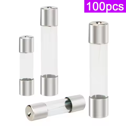 100pcs 5*20 6*30 Glass Tube Fuse 250V 100 Pieces 1A 2A 3A 5A 6A 10A 15A 20A 30A Specifications Avail