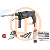Makita MT M8701X3G Combination Hammer + Free Makita SDS-Plus Drill & Chisel Set - D-46361