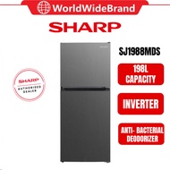 Sharp 2 Door Refrigerator SJ1988MDS Gross 198L Peti Sejuk 5 Star Rating