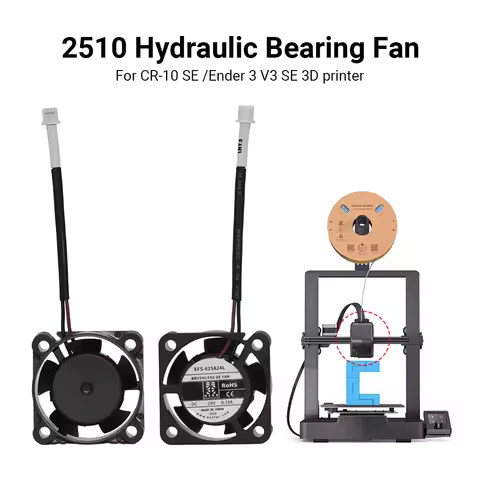 Ender 3 V3 SE Fan Brushless DC 24V 2510 Axial Cooling Fan Hydraulic Bearing for CR-10SE/Ender 3 V3 S