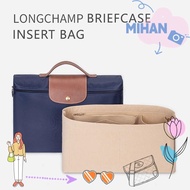 MH 1Pcs Insert Bag, Storage Bags Felt Linner Bag,  Multi-Pocket Portable Travel Bag Organizer for Longchamp LE PLIAGE CLUB Briefcase S