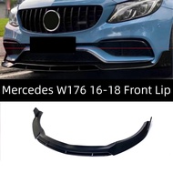 Mercedes Benz A Class W176 Facelift A45 Front Lip Gloss Black