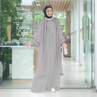 Lori Abaya Set 2 in 1 | Abaya Crinkle Airflow | Abaya Outer | Free Bross