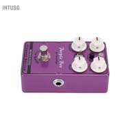 intusg Btuty Purple Box Guitar Effects Pedal  Overdrive Preamp Boost Compressor with 30dB Clean and 