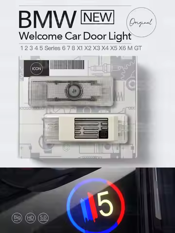 Welcome Car Door Light For BMW 3Series 5Series Icon Projector Lamp Auto Accessories X1 X3 7Series F3