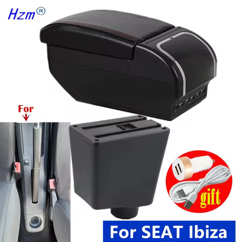 Center Storage box Car Armrest For SEAT Ibiza III 2001-2008 Armrest Box For Seat Ibiza 6j Ibiza 6L R