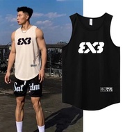 3V3 Summer Basketball Vest Men Women American Sports Vest Sleeveless Casual Single Top Quick-Drying 