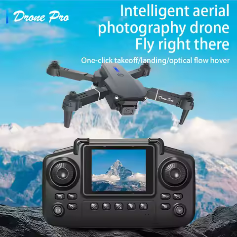 E88 Air Screen Control Drone Professional Wide RC Dron HD 4K Camera Foldable Helicopter Aircraft Qua