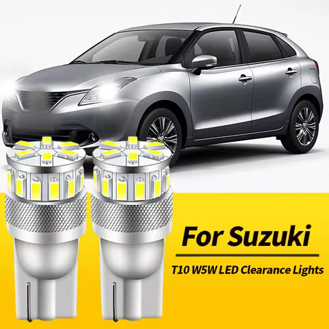 2PCS T10 W5W LED Clearance Lights Canbus For Suzuki Alto 1994-2008 Baleno 95-16 Celerio 14-up Grand 