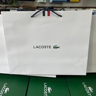 元豐東/東勢網球場~全新LACOSTE 鱷魚紙袋(可裝鞋盒)禮品袋