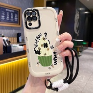 Case For OPPO A94 Reno 5F Reno5 F 5 Lite F19 Pro Phone Coffee Bean Silicone Soft Shell Shockproof St