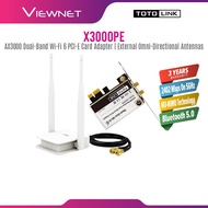 TOTOLINK X3000PE AX3000 WiFi 6 PCIe Wireless Adapter Bluetooth 5.0 Dual Band Gaming PC