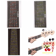 GIOVANNI Guitar Fretboard Note Sticker, Portable Tone Guitar Fingerboard Sticker, Chords Learning Li