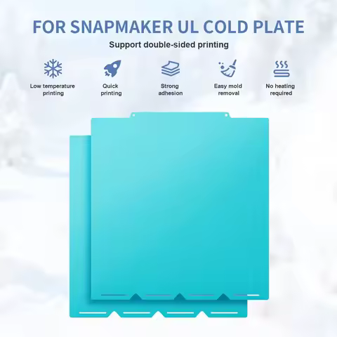 For Snapmaker U1 Build Plate PLA PETG 270*270mm Cold Plate Unmatched First Layer Adhesion U1 Color 3