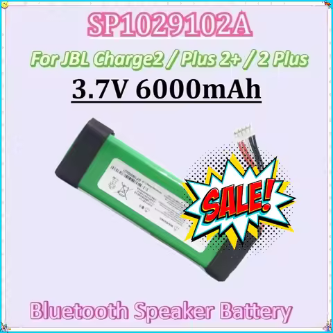 3.7V 6000mAh for JBL Charge2 Plus Charge2+ Charge 2 Plus Replacement Batteries New GSP1029102A Bluet