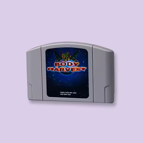 Link 008 For N64 Game Body Harvest Cartridge USA NTSC & EUR PAL Version for Nintendo 64 Console Supp