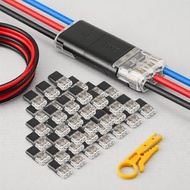 100PCS D3 interchangeable LED connectors, no-solder 3-wire terminal blocks 100PCS Penyambung LED Bol