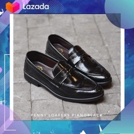 509 👞 Penny Loafer Black x Black Soles รองเท้า loafer ผู้ชาย งานหนัง Italy แท้ HandMade สุดคลาสสิค