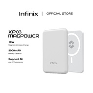 Infinix XP03 2in1 Charging Wireless Pad + Magnetic Powerbank 18W fast charge ( no phone power bank