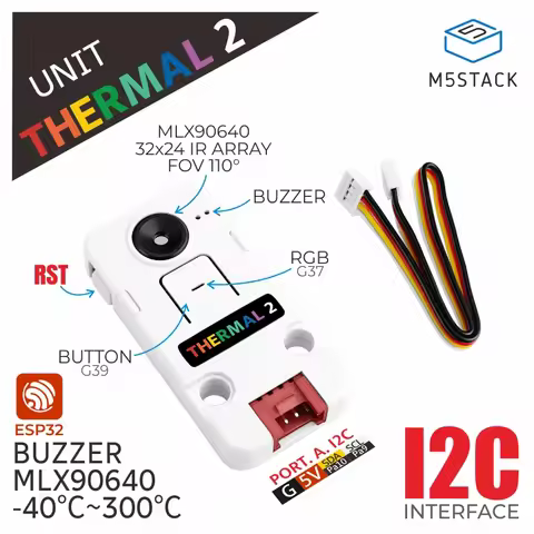 M5Stack Official Thermal Camera 2 Unit (MLX90640) -110 Degree FoV