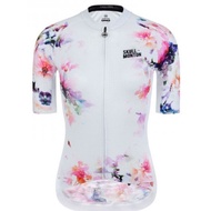 Monton Skull Monton Womens Cycling Jersey Inkflower White
