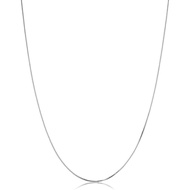 Kooljewelry 14k White Gold Box Chain Ladies Pendant Necklace (0.6mm, 0.7mm, 0.8mm or 1mm/Length From