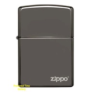 (Zippo USA) 100% ORIGINAL Zippo Lighter 150ZL Classic Black Ice Zippo Logo