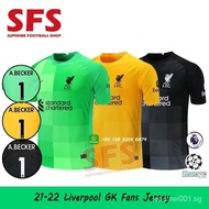 SFSTop Quality 21-22 Liverpool GK GOALKEEPER Football SOCCER Jersey Tshit LFC Fans Version S-4XL VNCX