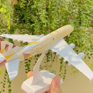 Etihad Airways 20Cm High Quality Metal Airplane Model with Wheels
