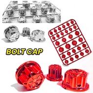 MOTORSTAR Msx 125 - Motorcycle Body Parts Accessories Engine Cover Bolt Cap Cup color silver red