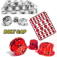 RUSI Korak - Motorcycle Body Parts Accessories Engine Cover Bolt Cap Cup color silver red