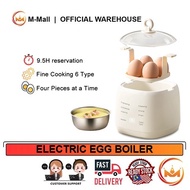 M-Mall Electric Egg Boiler Egg Cooker 200W 4 Egg Boiler Capacity Automatic Quickly Cooked Multifunct