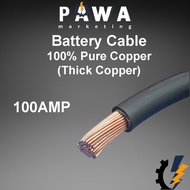 1 Feet x Battery Cable 100A 8.5mm for Car Cable Earth 100% Copper Malaysia Bateri Cabel (1 Kaki)