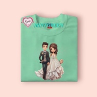 Couple wedding design-active life tshirt,unisex,plus size,cotton fabric,COD nationwide.