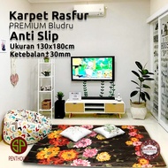 Premium Velvet Anti-Slip Rasfur Carpet, size 130x180cm