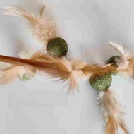 薄荷羽毛球 咪羽毛玩具 球咪洁齿磨牙草解闷自嗨玩具Mint Badminton Mi Feather Toy Ball Mi Jie20260703