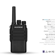 BAOFENG Portable Mini Two-Way Radio - Black (4W) BF-V8A