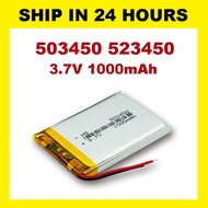 503450 523450 523350 Lithium Polymer Li-Po li ion Rechargeable Battery 3.7V 1000mAh For Smart Led La