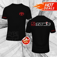NEW TOM'S Performance Engineering For Toyota Logo 160 GSM SS Short Sleeve T-Shirt Ready Stock Unisex