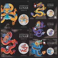 2024 Lunar III Dragon In 1oz Silver Coin In-Card Coins