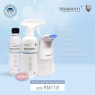 BLOSSOM Sanitizer Dispenser Alcohol-free Auto Sensor  + 330ml + 330ml LITE【Value Set】(SIRIM certified)