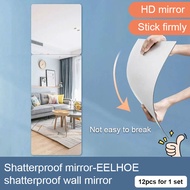 Antifall wall mirror selfadhesive wall stickers fullbody mirror sticker wall dormitory use