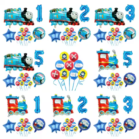 Thomas And Friends Theme Birthday Party Decoration Balloons Digital Balloon Thomas Baby Shower Birth