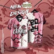 Choii Jersey design Baju T-shirt Lelaki Thailand Viral OVERSIZE Custom Jersey Ootd Collar Tiktok Ootd Retro Collar Jersey